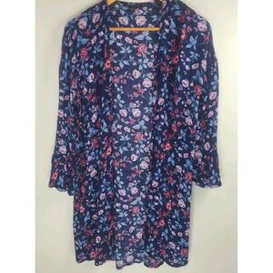 American Eagle Outfitters Floral Long Flowy Cardigan 100% Viscose, XS-S, EUC